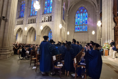 PhD graduates in Duke Chapel