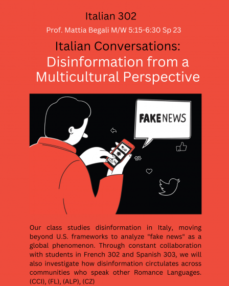 Course Flyer for Italian Conversations