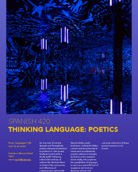 Thinking Language Poetics