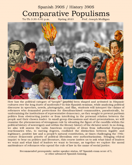 Course Flyer for Comparative Populisms